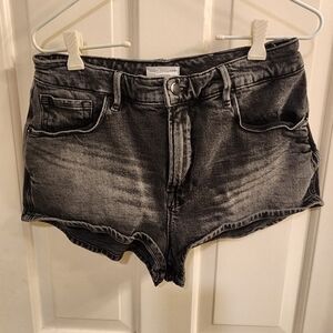 Good American Black Denim Shorts Size 8/29